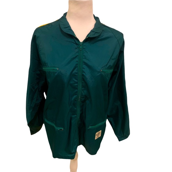 adidas Other - Vintage Adidas Green & Yellow Stripe Wind Breaker